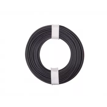 Fir de legătură lițat Donau Elektronik 175-011 LiY 1 x 0,75 mm² negru
