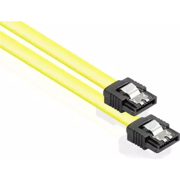 Cablu GoodConnections SATA 6 Gb/s cu clemă metalică, 0,70 m, galben 5047-A07Y