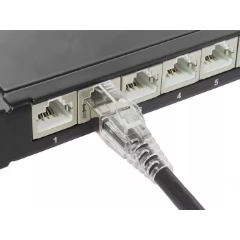 Cablu patch GoodConnections Cat.6A S/FTP cu protecție a clemei RNS®, LSZH, 5 m, negru 8060-HV050S