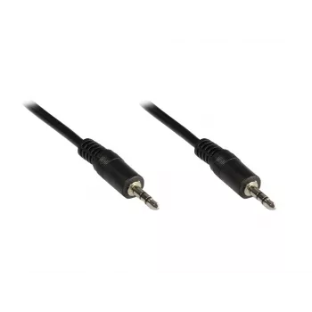 Cablu jack stereo 3,5 mm GoodConnections 2,5 m tată la tată negru 1970-02
