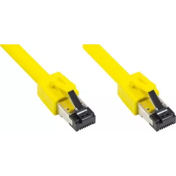 Cablu patch Ethernet Cat8.1 S/FTP GoodConnections Alcasa, RJ45, galben, 1,5 m 8080-015Y