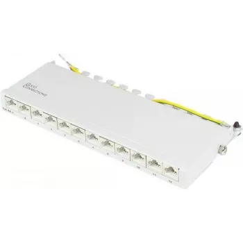 GoodConnections Alcasa GC-N0120 Cat.6a Shielded Keystone Module, RJ45 to Tool-Free IDC, 10GBase-T, Grey, Zinc Housing