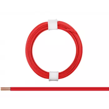 Liță Donau Elektronik 114-00 2 x 0,08 mm² roșu 5 m