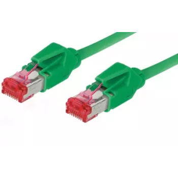 Cablu patch fără halogen Good Connections Cat.6 S/FTP PiMF, Hirose RJ45, verde, 7 m 8066-107G