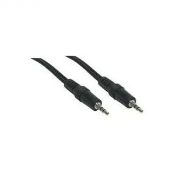 Cablu audio stereo GoodConnections 3,5 mm tată la tată, 1,5 m, aurit, negru (1970-EX)