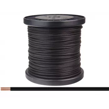Cablu multifilar Donau Elektronik 218-11-100 2 x 0,14 mm² negru 100 m