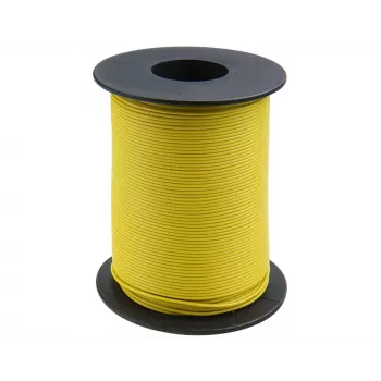 Donau Elektronik 105-3-100 Hook-Up Wire 1 x 0.20 mm² Yellow 100 m