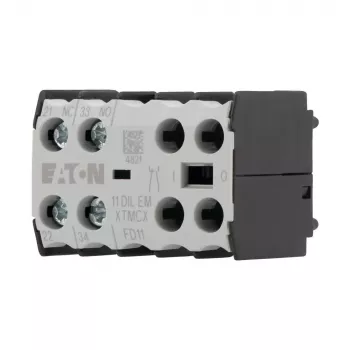 Bloc de contacte auxiliare Eaton 1NO+1NC 11DILEM, 2 poli, contacte cu acționare forțată 010080