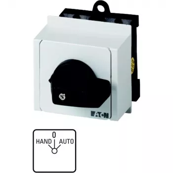 Comutator Eaton T0-3-15433/IVS 3 poli, IP30, negru/alb 055467