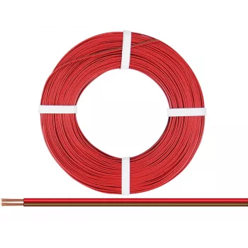 Donau Elektronik 218-08-25 Stranded Wire 2 x 0.14 mm² Red, Brown 25 m