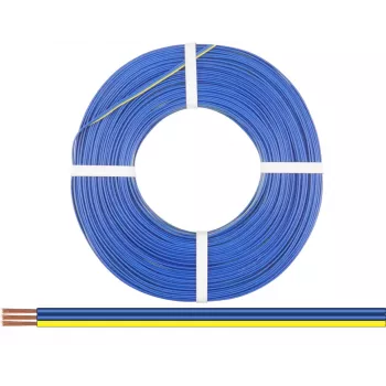 Cablu multifilar Donau Elektronik 318-223-25 3 x 0,14 mm² albastru, albastru, galben 25 m