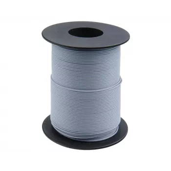 Donau Elektronik 119-19 Stranded Hook-Up Wire 0.14 mm² Grey 100 m
