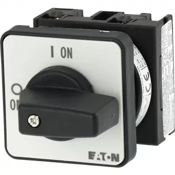 Comutator basculant bipolar Eaton T0-1-102/E, negru/alb 088709