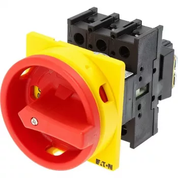 Întrerupător rotativ Eaton P1-25/EA/SVB tripolar, portocaliu/roșu 041097