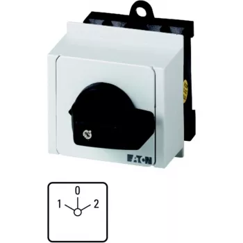 Comutator basculant tripolar Eaton T0-3-8212/IVS, negru/alb 079186
