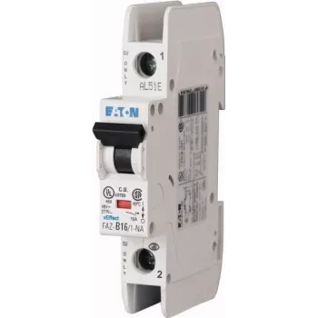 Întrerupător automat miniatural (MCB) Eaton FAZ-C10/1-NA, 10 A, 1 pol, caracteristică C, 6 kA, 230 V AC, șină DIN 102087