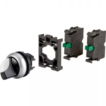 Comutator selector cu cheie Eaton M22, 2 poziții, cu reținere, 2 contacte NO, negru 110922