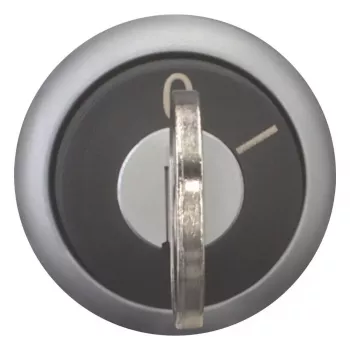Comutator selector cu cheie Eaton M22-WRS-MS5, 3 poziții, revenire cu arc, negru/argintiu 111785