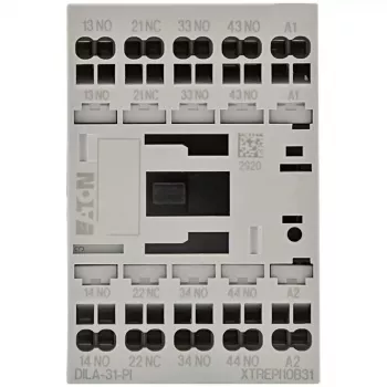 Contactor auxiliar Eaton DILA-31, bobină 24 V DC, 3NO+1NC, 4 poli 199213