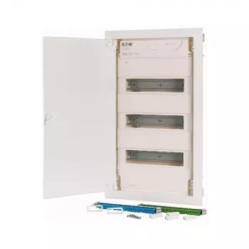 Tablou de distribuție aparent Eaton KLV-36HWP-F, 3 rânduri, 36 module, ușă transparentă, alb 178810