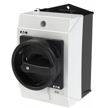 Comutator basculant Eaton T0-2-1/I1/SVB-SW, 3 poli, negru/alb 207148