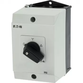 Comutator basculant Eaton T3-4-8410/I2, 3 poli, negru/alb 207195