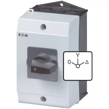 Comutator basculant Eaton T3-4-8410/I2, 3 poli, negru/alb 207195
