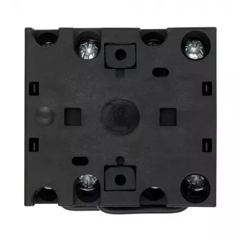 Comutator cu came Eaton T0-1-15421/E, 1 pol, PORNIT-OPRIT, 20 A, 690 V AC, pârghie basculantă, negru, placă frontală 48x48 mm 095806