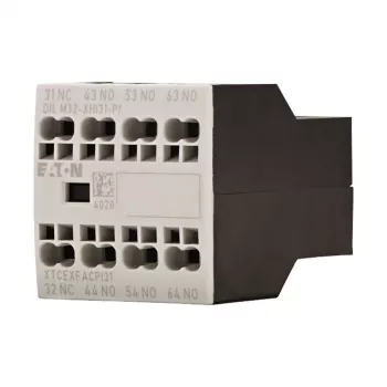 Eaton DILM32-XHI31-PI Bloc de contacte auxiliare, 3NO+1NC, 4A, borne cu șurub, montaj frontal pentru contactoare DILM7-DILM32 199312
