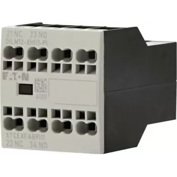 Eaton DILM12-XHI11 Bloc de contacte auxiliare, 1NO+1NC, montaj frontal, borne cu șurub 199456