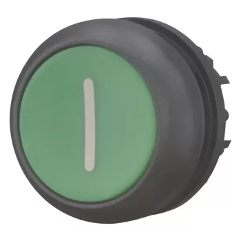 Buton de comandă plat Eaton M22S-D-G-X1, verde 216608