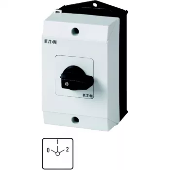 Comutator cu came Eaton T0-3-8451/I1, 3 poli, 20 A, 690 V, negru/alb 207133