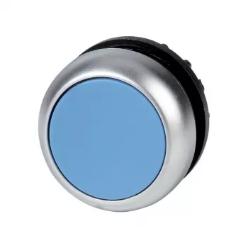 Buton de comandă Eaton M22-DR-B, albastru, crom, plastic, IP66/IP67/IP69 216623