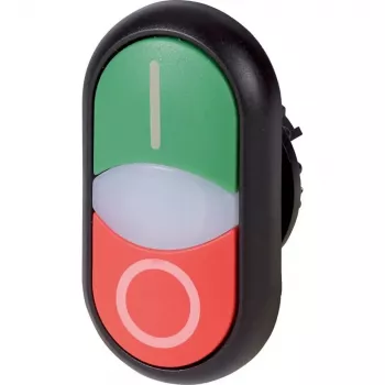 Buton de comandă Eaton M22S-DDL-GR-X1/X0, multicolor, plastic, IP66, 32,2 mm, 54,7 mm 216701