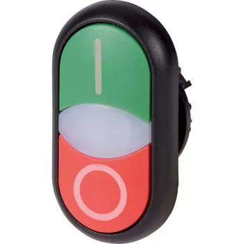 Buton de comandă Eaton M22S-DDL-GR-X1/X0, multicolor, plastic, IP66, 32,2 mm, 54,7 mm 216701