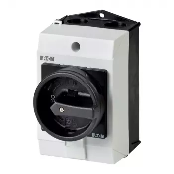 Comutator basculant Eaton T0-3-8342/I1/SVB-SW, 6 poli, negru/alb 207160