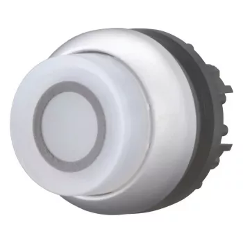 Buton de presiune iluminat Eaton M22-DRLH-W-X0, înalt, alb 216806