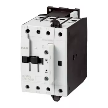 Contactor de putere Eaton DILMP63, 3 poli, 63 A, bobină 230 V AC 50 Hz / 240 V AC 60 Hz, 1 NO + 1 NC, IP00 109855