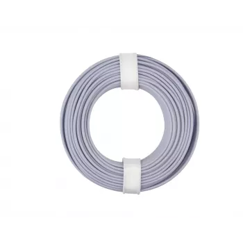 Donau Elektronik 175-019 LiY Stranded Hook-Up Wire 1 x 0.75 mm² Grey 10 m