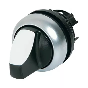 Comutator basculant Eaton M22-WLK3-W, negru/argintiu/alb 216833