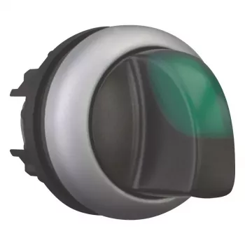 Comutator basculant Eaton M22-WLK3-G, negru/verde/argintiu 216837
