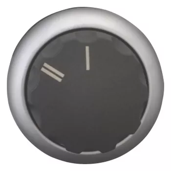 Comutator selector Eaton M22-WR-X92, 2 poziții, cu reținere, buton rotativ, negru