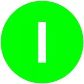 Plăcuță de inscripționare verde Eaton M22-XD-G-X1 pentru aparate de comandă de 22,5 mm 218165