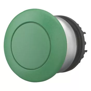 Buton de acționare cu ciupercă Eaton Moeller M22-DRP-G, verde, cu reținere, neinscripționat 216747