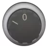 Buton de acționare pentru comutator selector Eaton M22-W, inel frontal din plastic, negru