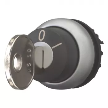Comutator selector cu cheie Eaton M22-WRS-MS10-A1, 2 poziții