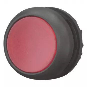 Comutator cu buton Eaton M22S-DL-R, negru/roșu