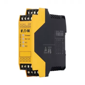 Eaton ESR5-NO-31-230VAC Releu de siguranță, 230V AC, 3 contacte de siguranță NO, 1 auxiliar NC, șină DIN 119380