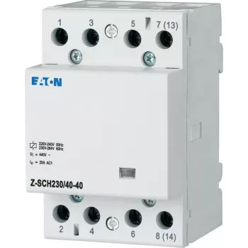 Contactor de instalație EATON Z-SCH230/40-40, 4 NO, 40 A, bobină 230 V AC 248852