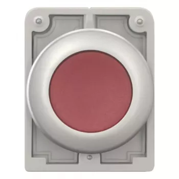 Buton de acționare Eaton M30C-FDL-R, plat, rotund, cromat, roșu 182926